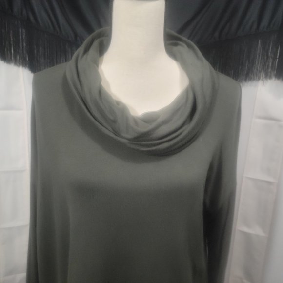 Lou & Grey, long sleeve tunic, size S, olive green. - Picture 2 of 4
